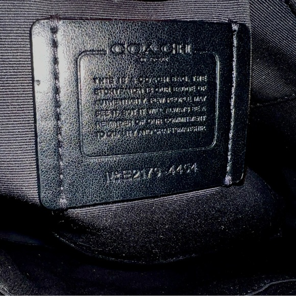 Coach Black Crossgrain Leather Zip Tote Shoulder Bag 4454 - Picture 2 of 16